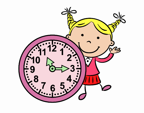 Niña con reloj