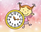 Niña con reloj