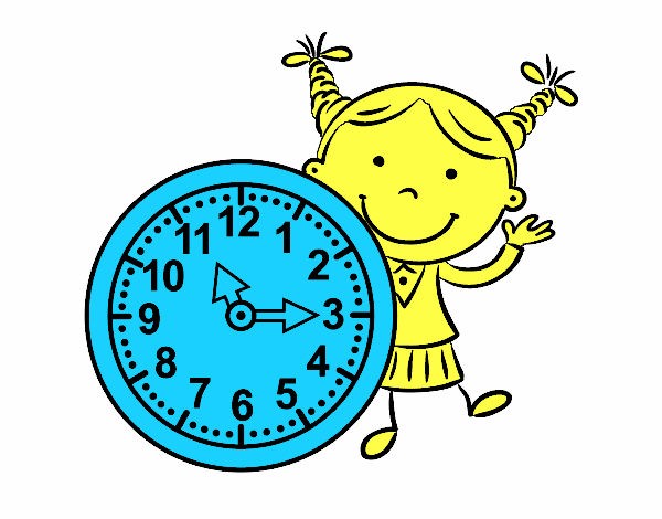 Niña con reloj