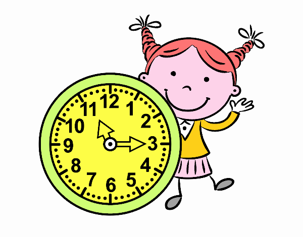 Niña con reloj