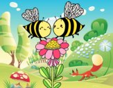 Pareja de abejas