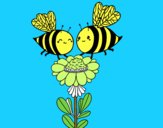 Pareja de abejas