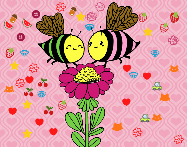 Pareja de abejas