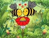 Pareja de abejas