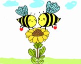 Pareja de abejas