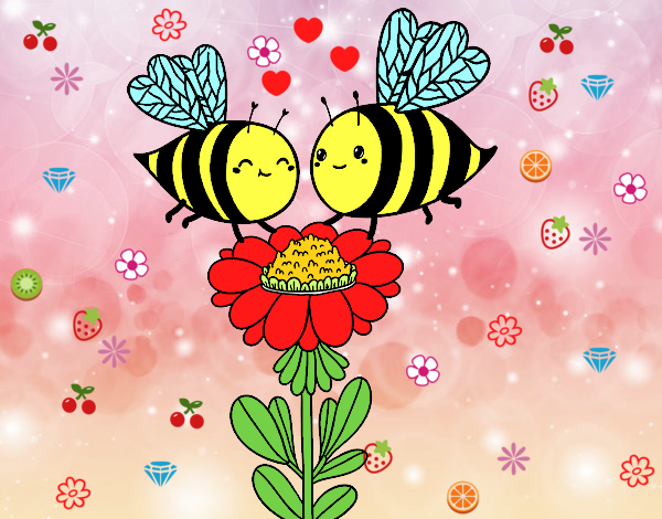 Pareja de abejas