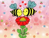 Pareja de abejas