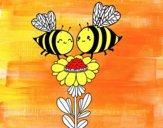 Pareja de abejas