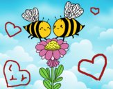 Pareja de abejas