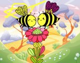 Pareja de abejas