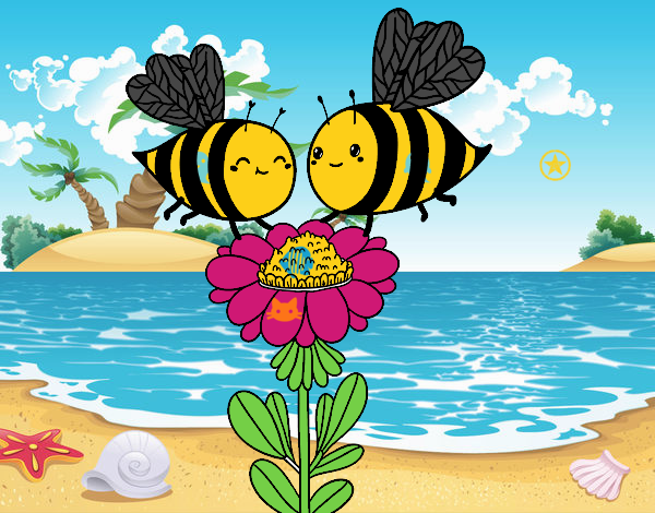 Pareja de abejas