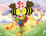 Pareja de abejas