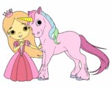 Princesa y unicornio