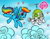 Rainbow Dash y la tortuga tanque