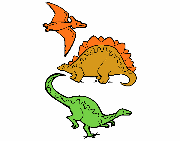 Tres clases de dinosaurios