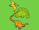 Tres clases de dinosaurios