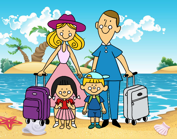 Una familia de vacaciones