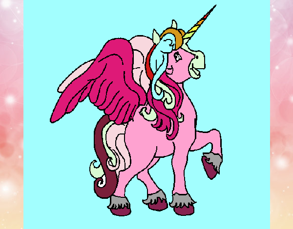 Unicornio con alas