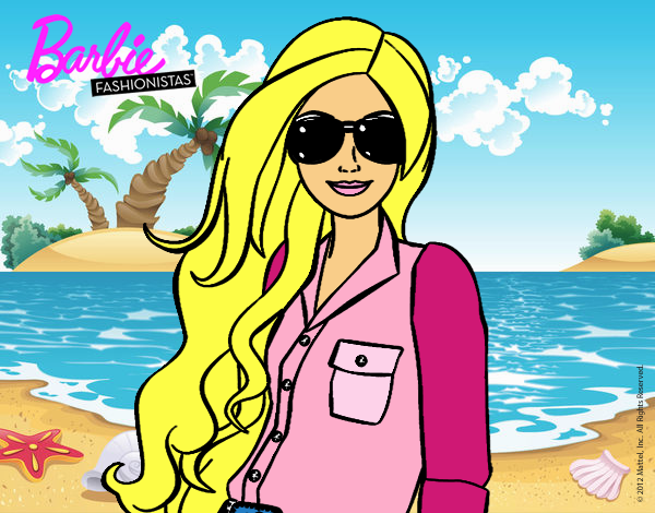 Barbie con gafas de sol