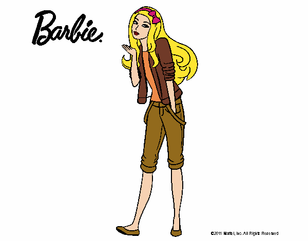 Barbie con look casual