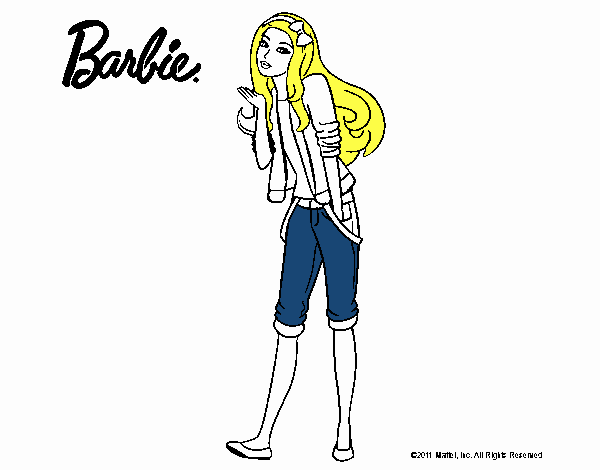 Barbie con look casual