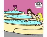 Barbie y sus amigas en el jacuzzi