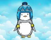 Bebé pingüino con gorrito