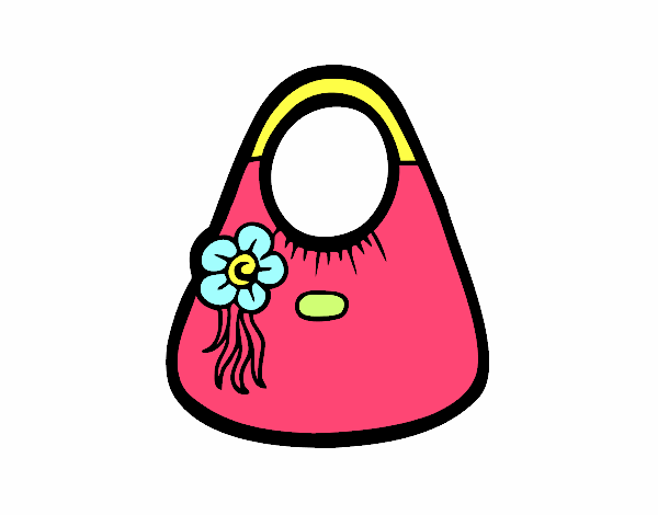 Bolso con flor