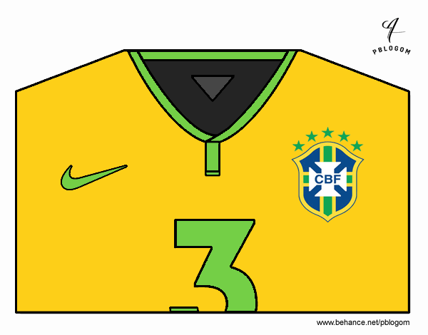 Camiseta del mundial de fútbol 2014 de Brasil