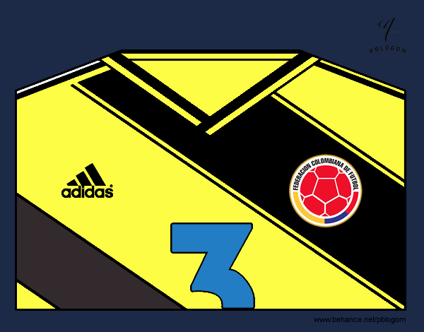 Camiseta del mundial de fútbol 2014 de Colombia