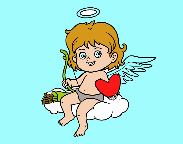 cupido en la nube