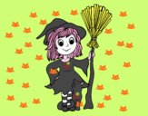 Disfraz bruja de Halloween  