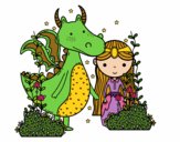 Dragón y princesa
