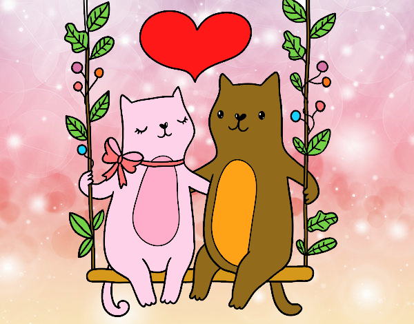 los gatos enamorados