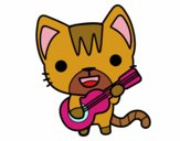 Gato guitarrista