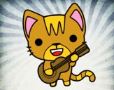 Gato guitarrista