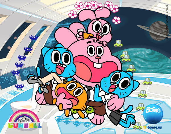 Gumball y amigos contentos