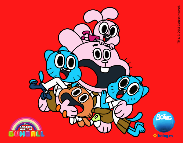 Gumball y amigos contentos