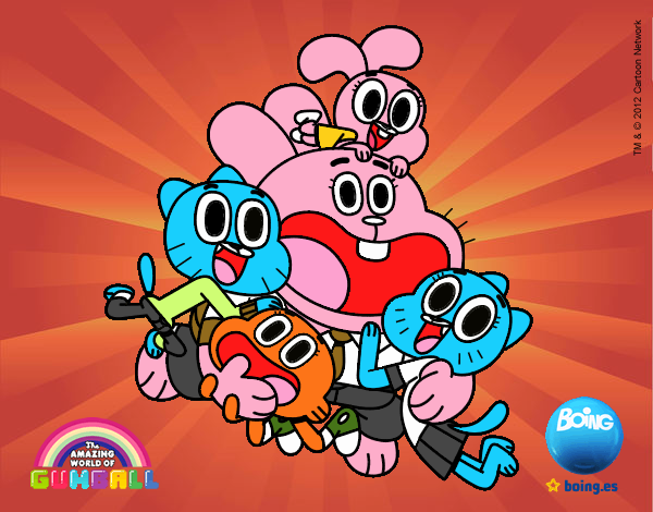 Gumball y amigos contentos