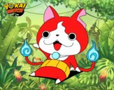 Jibanyan saludando