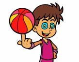 Jugador de baloncesto junior