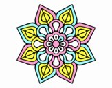 Mandala de flor sencilla