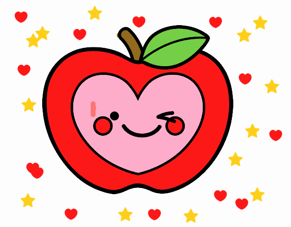 Manzana corazón