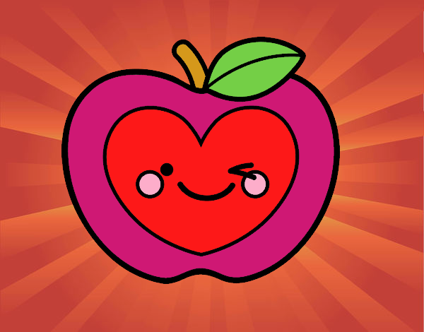 Manzana corazón