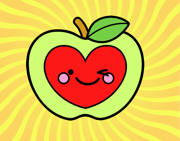 Manzana corazón