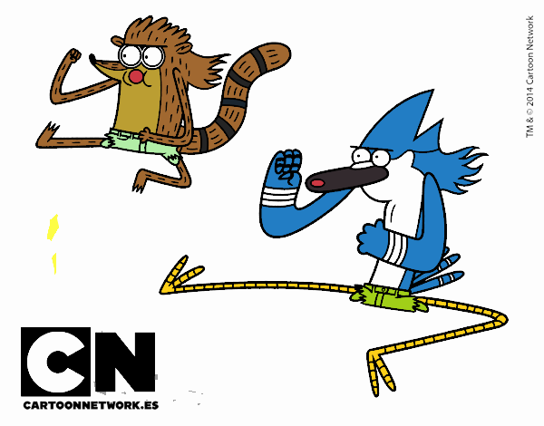 Mordecai y Rigby karatekas