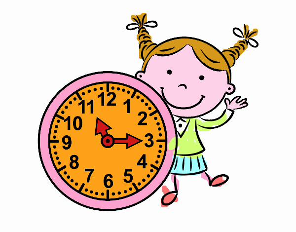 Niña con reloj