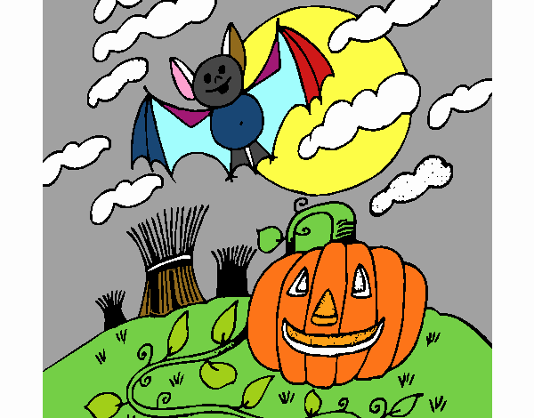 Paisaje de Halloween