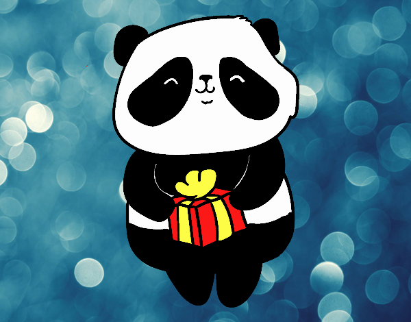 Panda con regalo