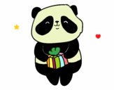 Panda con regalo